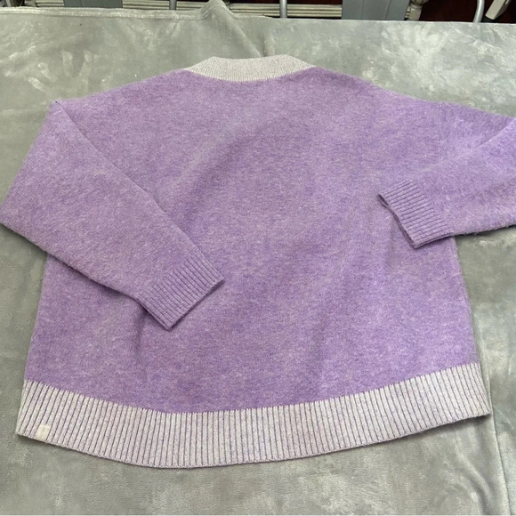 Lululemon Alpaca Wool alpaca V-Neck Sweater purple 27186 - Picture 4 of 12